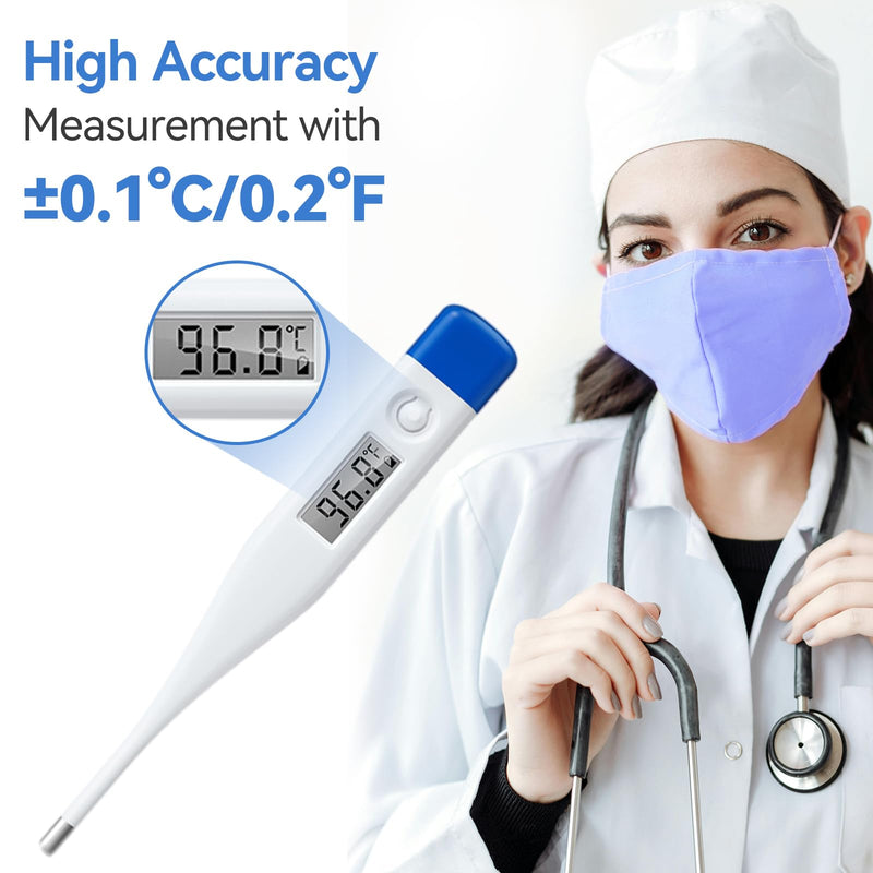 [Australia - AusPower] - [Value Bundle] Berrcom Digital Thermometer DT007 & Berrcom Oral and Underarm Thermometer for Adults and Kids DT101 