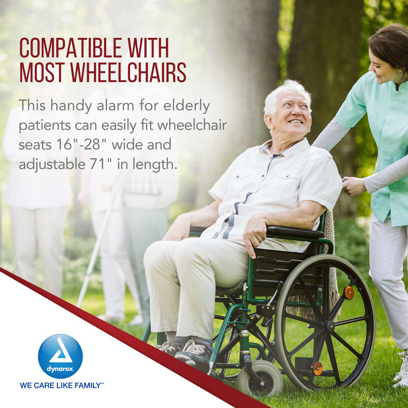 [Australia - AusPower] - Dynarex Chair Alarm Seatbelts - Easy On & Off Wheelchair Belt for Monitoring - Chair Alarms and Fall Prevention for Elderly Patients - Compatible with Protech Monitor Devices 