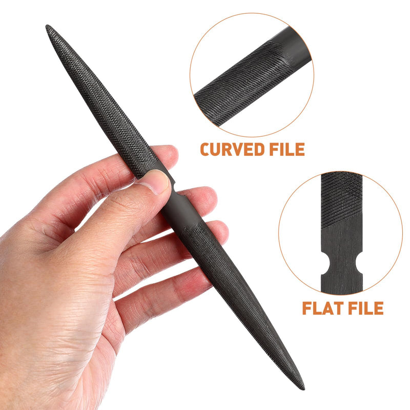 [Australia - AusPower] - Carving Wax File Carving File 6in Wax File Tool for Filing and Carving Fine Strength Semi Wax Files for Jewelry Casting Double Ended Half Round Wax Wood Joyeria Steel Portable Lima 