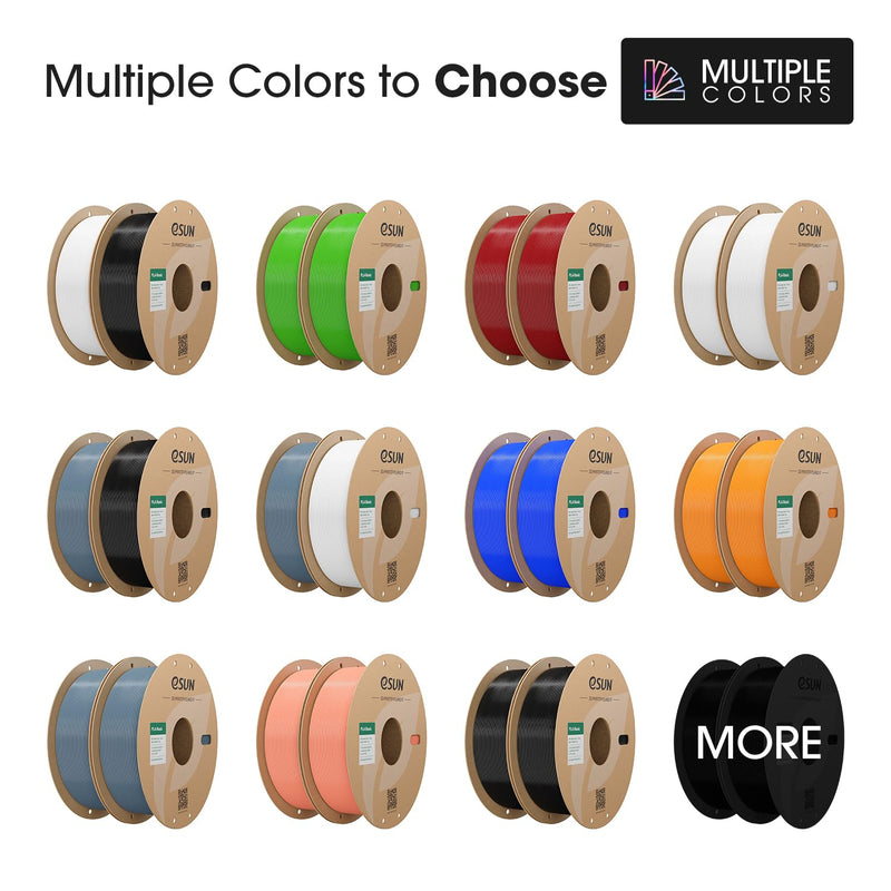 [Australia - AusPower] - eSUN PLA Basic Filament 1.75mm, 3D Printer Filament High Speed PLA for Fast Printing, 1KG per Spool, 2 Spools High Speed 3D Printing Filament, Grey + Black Hb-grey + Black 2KG 