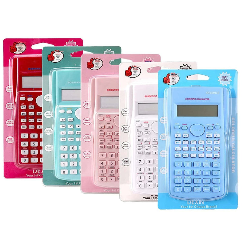 [Australia - AusPower] - Scientific Calculators Desktop, Scientific Calculators for Students, Scientific Calculator 240 Functions 2 Line 10+2 Digits, Desk Math Calculator for School (Pink) Pink 