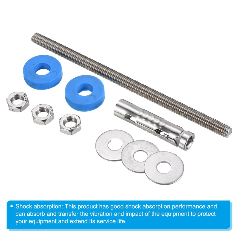 [Australia - AusPower] - PATIKIL Ceiling Hanging Bolt, Stainless Steel Damping Anti Vibration Screws Fastener for Central Air Conditioner HVAC AC Unit 1 
