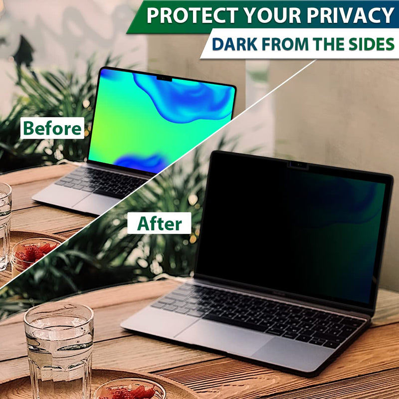 [Australia - AusPower] - Privacy Screen for MacBook Pro 14" 2021-2023 (A2442/A2779/A2918/A2992,M1/M2/M3) | Magnetic Anti-Glare Blue Light Filter | Matte & Glossy Design Privacy-Mac Pro14"(2021-2023,M1,M2)-Magnet 