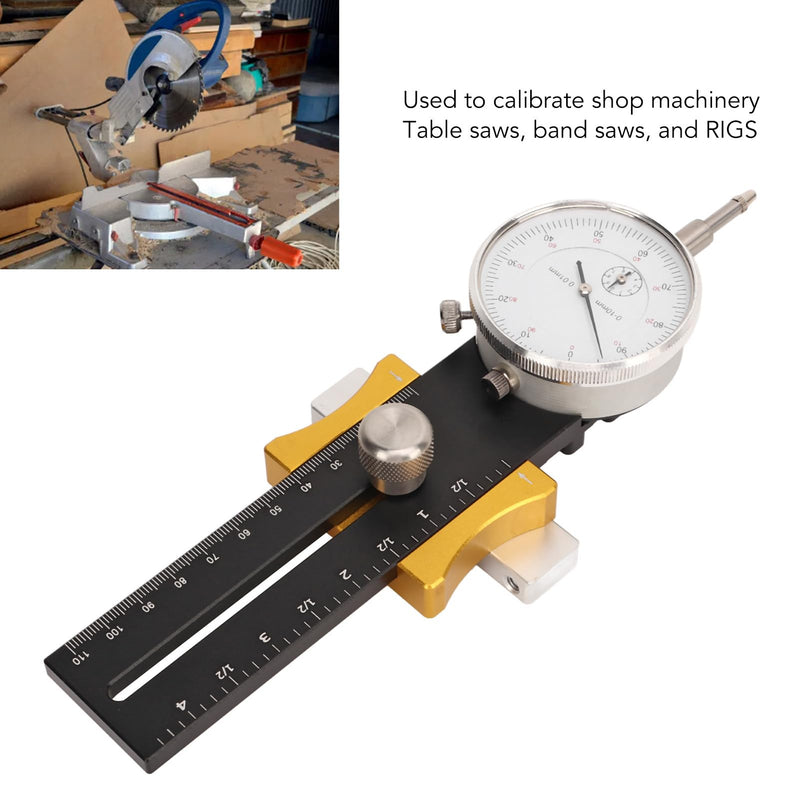 [Australia - AusPower] - Fafeicy Table Saw Gauge, Woodworking Table Saw Dial Gauge with Sliding Head Design, Calibration Tool for Woodworking Band Saws, Band Saws and Drilling Rigs 
