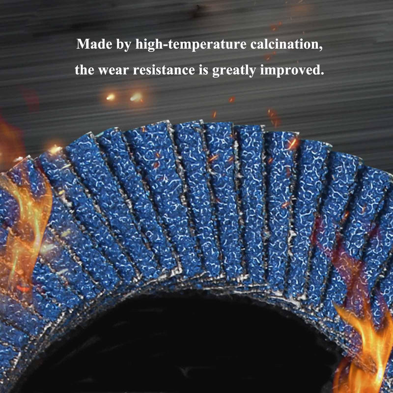 [Australia - AusPower] - WOMGF Flap Discs Diameter 76 mm x 10 mm Grit 80 Flap Disc for Angle Grinder Sanding Discs Pack of 10 80 grit 