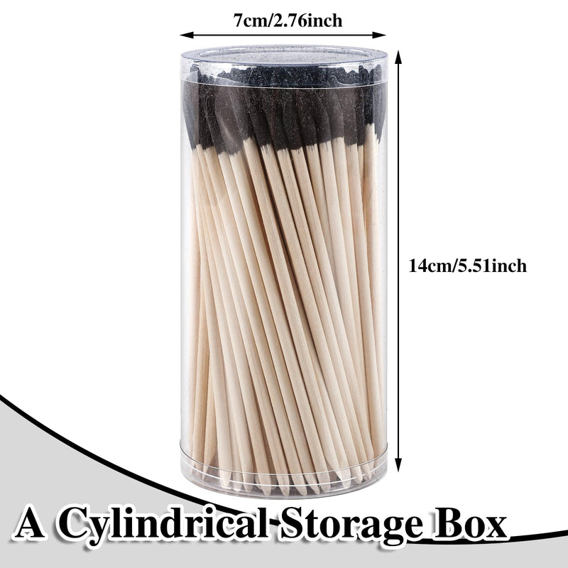 [Australia - AusPower] - 150 Pcs Sanding Sticks, Fine Detailing Sanding Stick with Storage Box for Plastic Models Wood Hobby Woodworking, 280 Grit 150 Cylindrical Box 