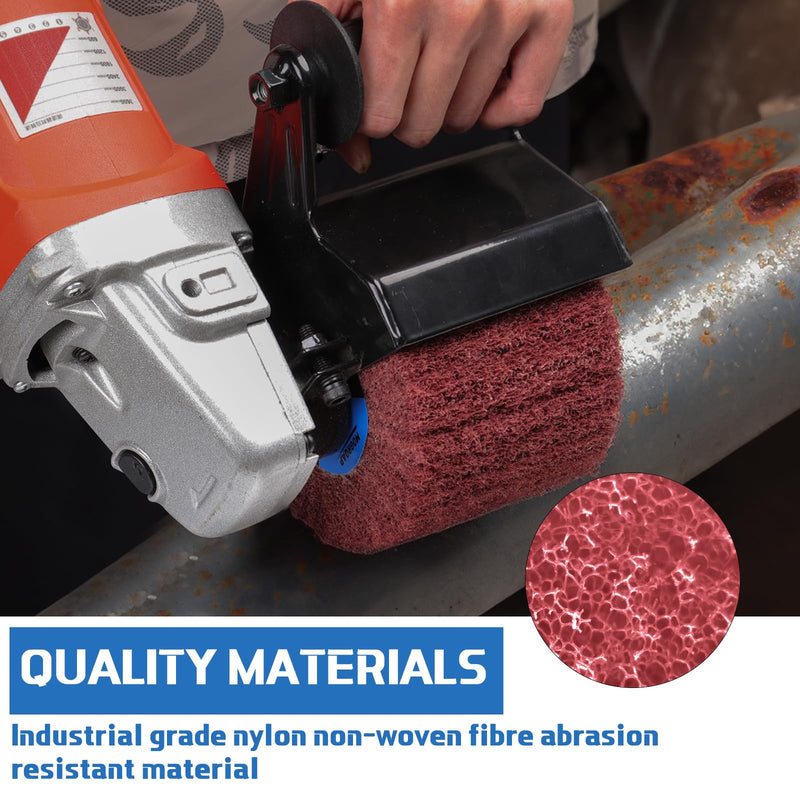 [Australia - AusPower] - MOGRQAP Sanding Roller Brush Grit 120 Sanding Sleeves Sanding Roll Brush Sanding Rollers for Satin Machine Brush Machine Wood Metal Surface Polishing 120 Grit 