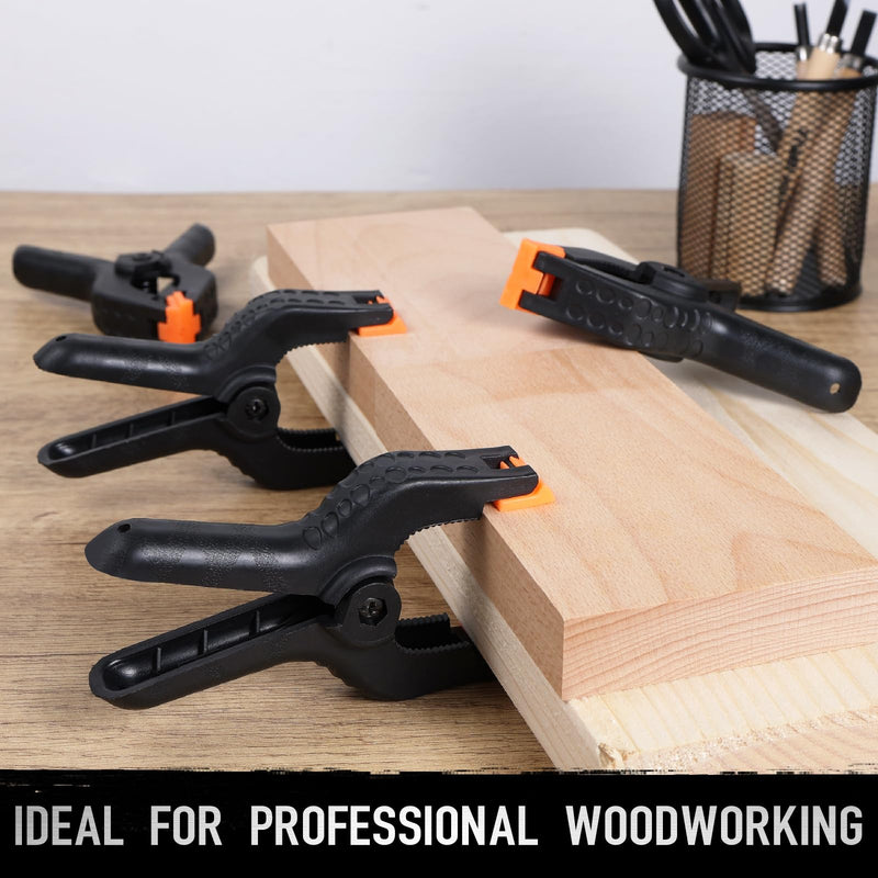 [Australia - AusPower] - 4.5 Inch Spring Clamps Heavy Duty - 10 Pack Spring Clips Plastic Clamp Set, Backdrop Clips Clamps for Crafts Woodworking Photography, Strong Clamps for Backdrop Stand Outdoor Home Project 4.5 Inch 