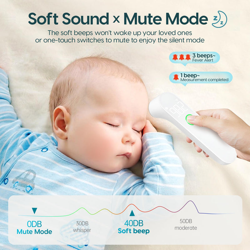 [Australia - AusPower] - No-Touch Thermometer for Adults and Kids & Ear Thermometer for Kids 