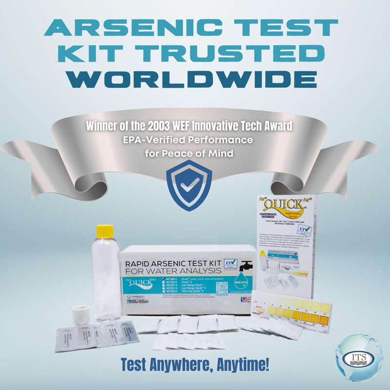 [Australia - AusPower] - Industrial Test Systems Quick 481396-5 Arsenic for Water Quality Testing, 5 Tests, 12 Minutes Test Time 