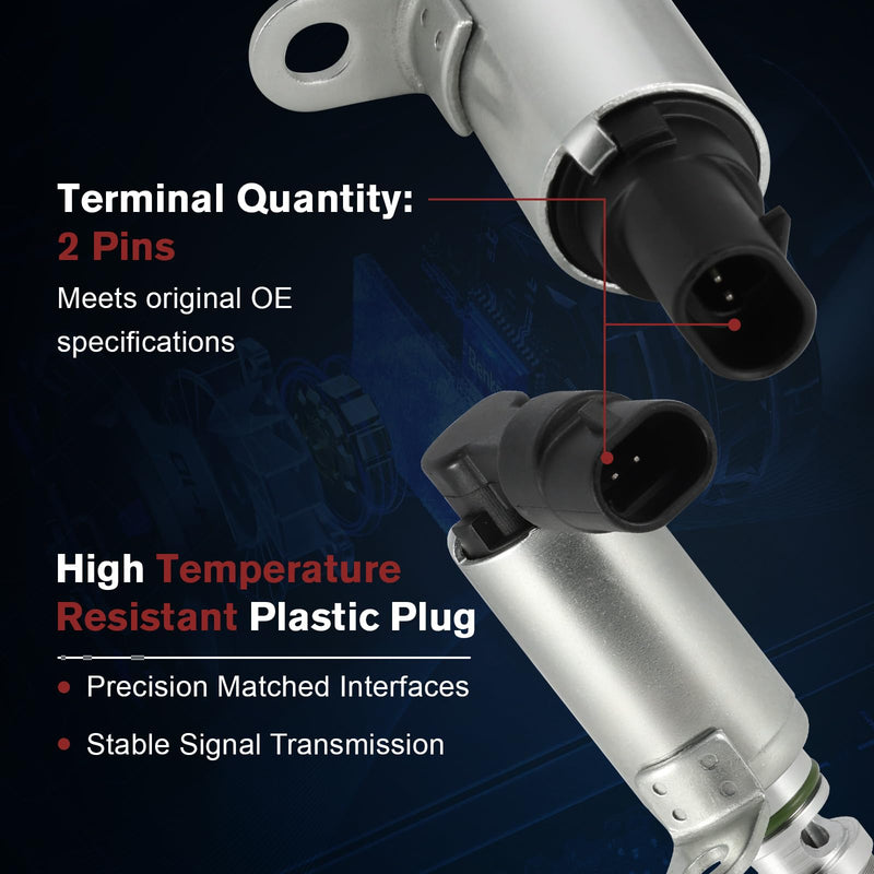 [Australia - AusPower] - 918033 918034 Engine Variable Valve Timing VVT Solenoid Oil Control Valve Solenoid Compatible with Hyundai Elantra Kona Sonata Tucson Veloster Kia Forte Forte5 Soul Seltos Optima 2012-2024 2PCS 