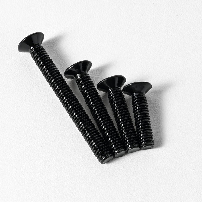 [Australia - AusPower] - 1/4-20 x 1-1/4'' (20 Pack) Flat Head Machine Screw, Phillips Drive, Black Oxide 304 Stainless Steel 18-8, Bright Finish, Fully Machine Thread 1/4 x 1-1/4'' 