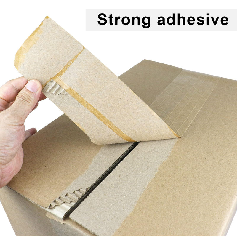 BOMEI PACK Wide Brown Reinforced Kraft Paper Packing Tape 3inch, Self Adhesive Paper Gummed Packing Tape, for Heavy Duty Packaging, Shipping, Moving and Storage, 72mmX 55yds 3in x 55y
