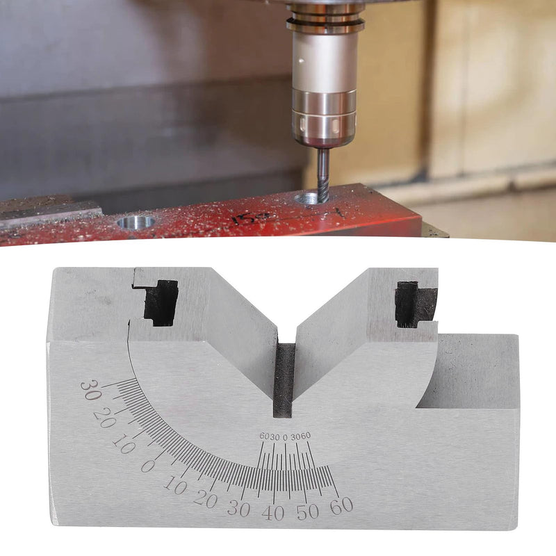 [Australia - AusPower] - Micro Adjustable Angle Gauge V Blocks, Adjustable Angle Gauge, Alloy Steel High Accuracy Angle V Block for Milling Machine 