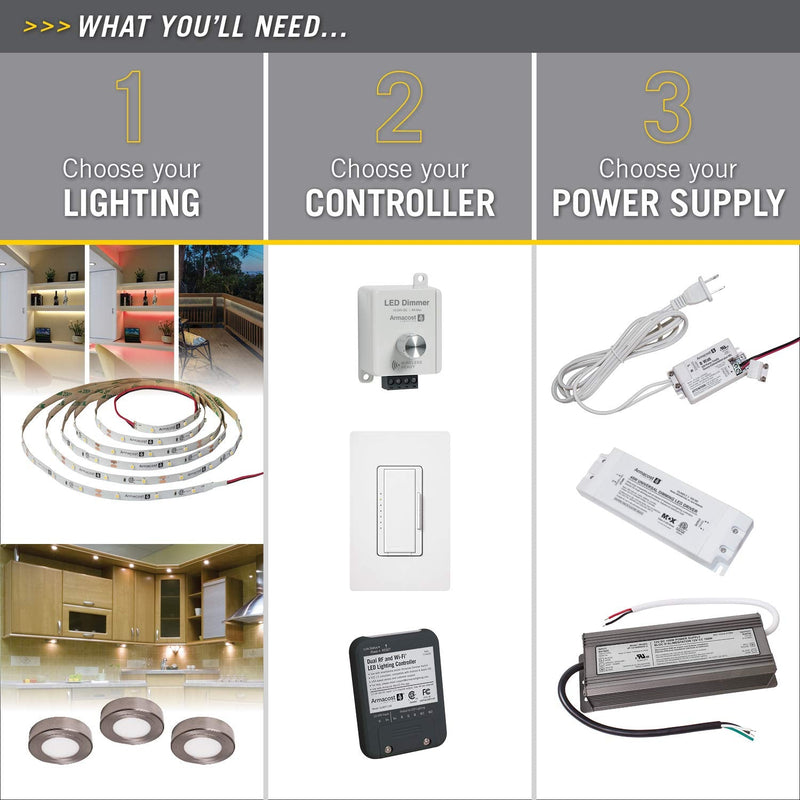 [Australia - AusPower] - Armacost Lighting 860450 for LED Lighting, with Removable AC Cord, 45 Watt, White 24 Volt 
