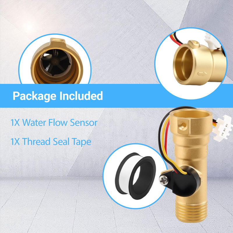 Water Flow Sensor Fit for Girard Gas GSWH-2 Tankless Water Heater, Water Heater Water Flow Sensor, Replace 2GWH-24 2022107584