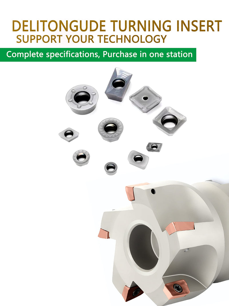 [Australia - AusPower] - 10pcs APKT160408 CNC Lathe Indexable Solid Carbide Milling Turning Insert for The Finishing of Steel and Other Metal (APKT160408-HM LF6018) APKT160408-HM LF6018 