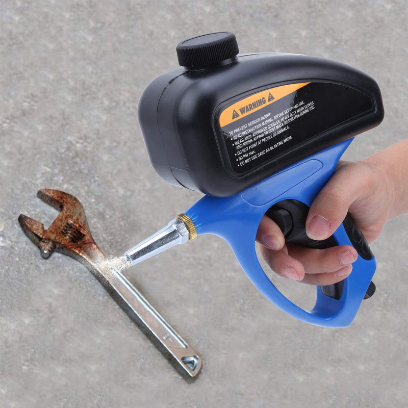 [Australia - AusPower] - Sand Blaster, Professional Anti-Rust Sand Blasting Machine, Hand Gravity Feed, Media Jet Gun, Portable Sand Blaster, Small Nozzle, Pneumatic Sand Blaster, Grinding Air Sandblasting Gun 