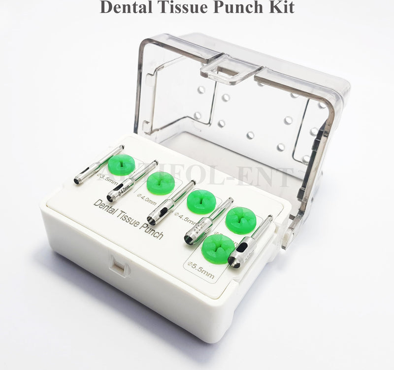 [Australia - AusPower] - Dental Implant Tissue Punch Kit 5 Pcs Set for Implantation OS1021 
