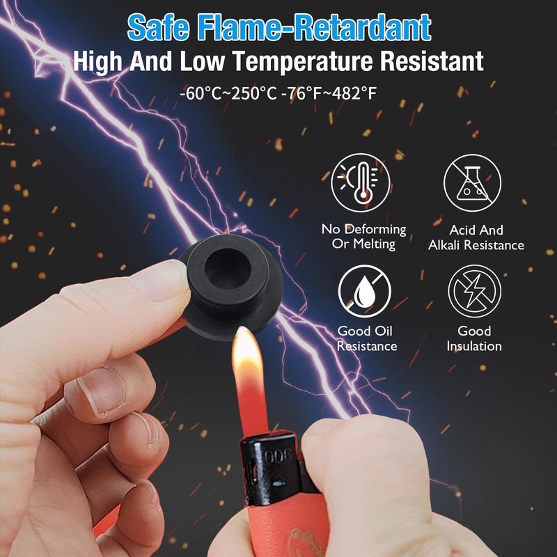 [Australia - AusPower] - 6 Pcs 31.3 mm Silicone Rubber Plug for 30.3-31.3 mm/ 1-3/16-1/1/4 in Round Holes, Waterproof T Type Rubber Stoppers, Soft Flexible Snap-On Seal Plugs Tube Pipe End Cover Caps Insert, White 31.3mm(1-3/16") 