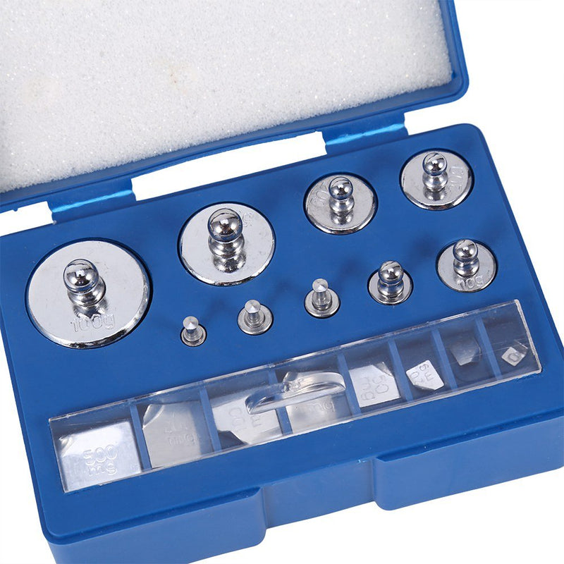 [Australia - AusPower] - 17pcs 211.1G 10Mg-100G Gram Set with Tweezers No.45 Steel Precision Calibration Weight Kit Set Test Jewelry Scale / General Lab / Industrial Measurement 