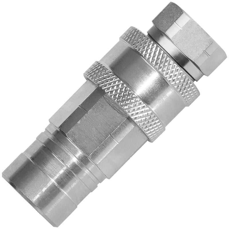 [Australia - AusPower] - 1/4" Ag ISO 5675 Hydraulic Quick Connect Pioneer Style Couplers & 1/4" NPT Thread,Interchangeable with ISO 5675 Series Poppet Seal,Ball Seat Valve Coupler Fittings 
