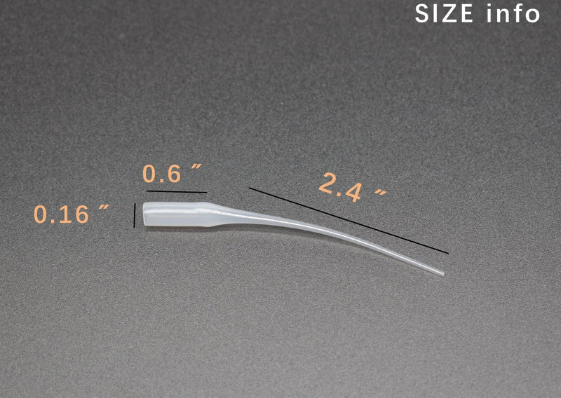 [Australia - AusPower] - Glue Tips Compatible for CA, 200Pcs Precision Extender for Nozzle Bottle Glue, Glue Applicator Tips for Hobby, Craft, Model and Small Part 