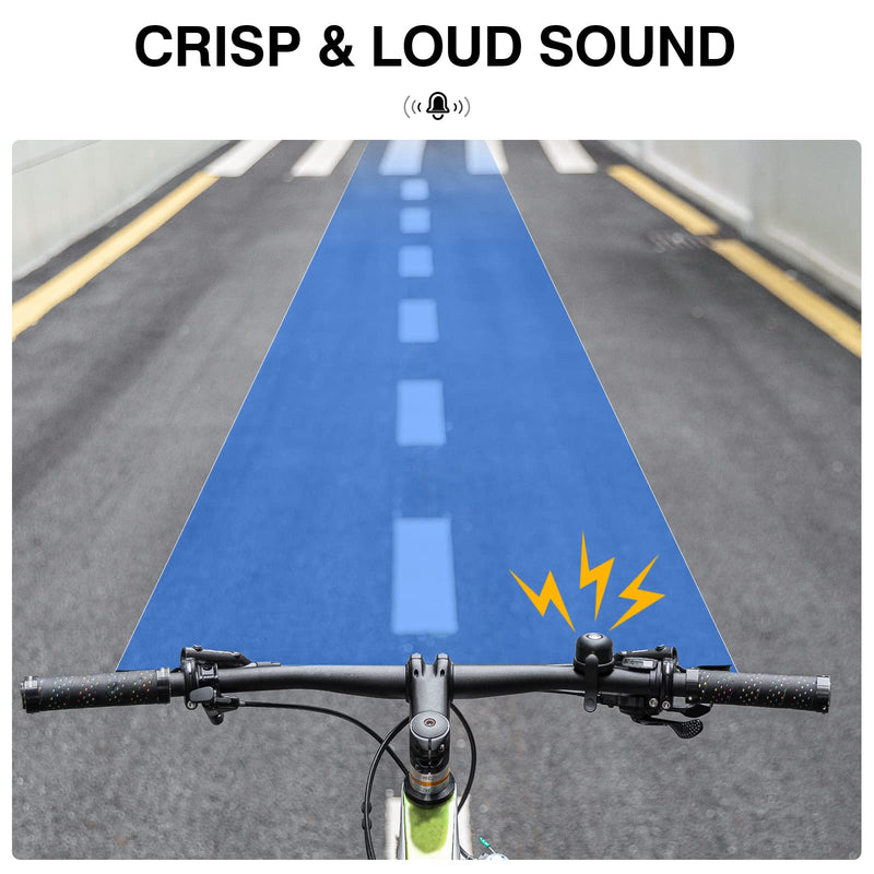 [Australia - AusPower] - ROCKBROS Bike Bell for Apple AirTag Hidden Bike Mount Bike AirTag Holder GPS Tracker Bike Bell Anti-Theft for Adults Suitable for 0.87''/22.2, 1''/25.4, 1.25''/31.8mm Diameter Handlebar 0.87''/22.2mm Black 