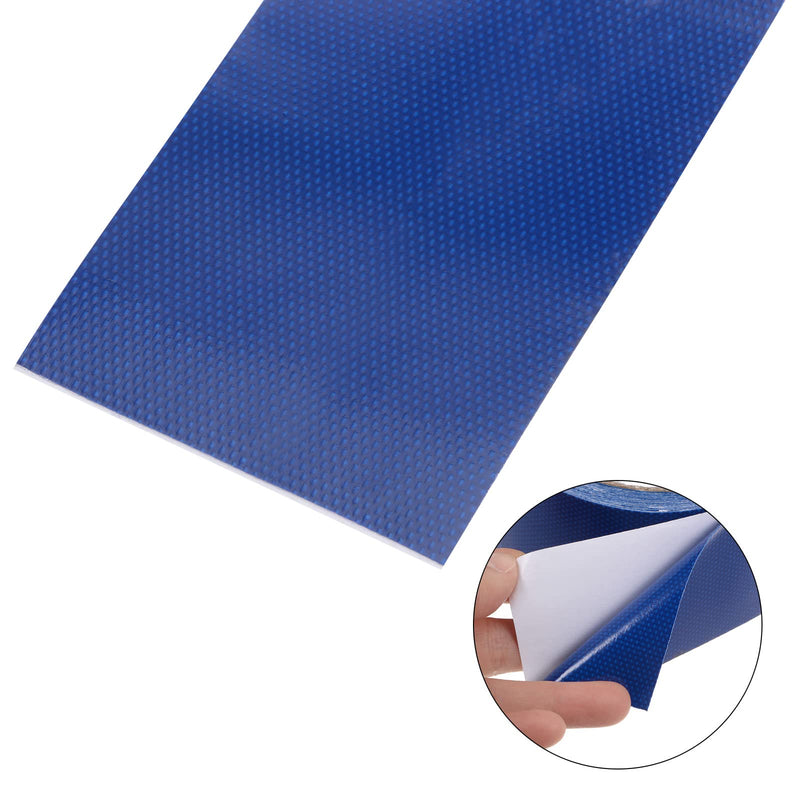 HARFINGTON Tarpaulin Repair Tape, 3.15" x14.6ft Universal Waterproof Awning Cloth Repair Tape for Crafts Home Improvement Outdoor Tent, Blue