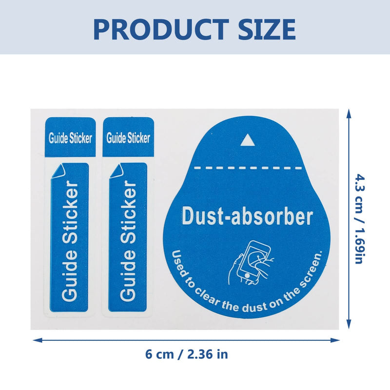 [Australia - AusPower] - 200pcs Film Dust Removal Sticker Computer Stickers Laptop Keyboard Stickers Camera Stickers Screen Absorber LCD Dedust Sticker LCD Screen Removal Stickers Paper 