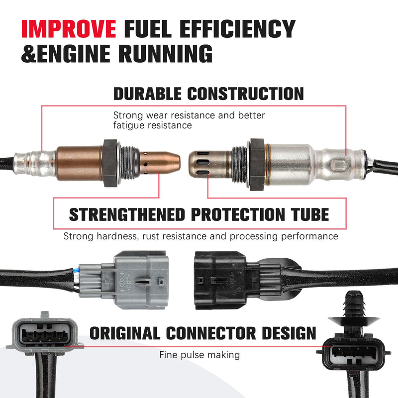 O2 Oxygen Sensor Upstream Downstream Compatible for Nissan Rogue 2014 2015 2016 2017 2018 2019 234-9149 234-4906 2PCS