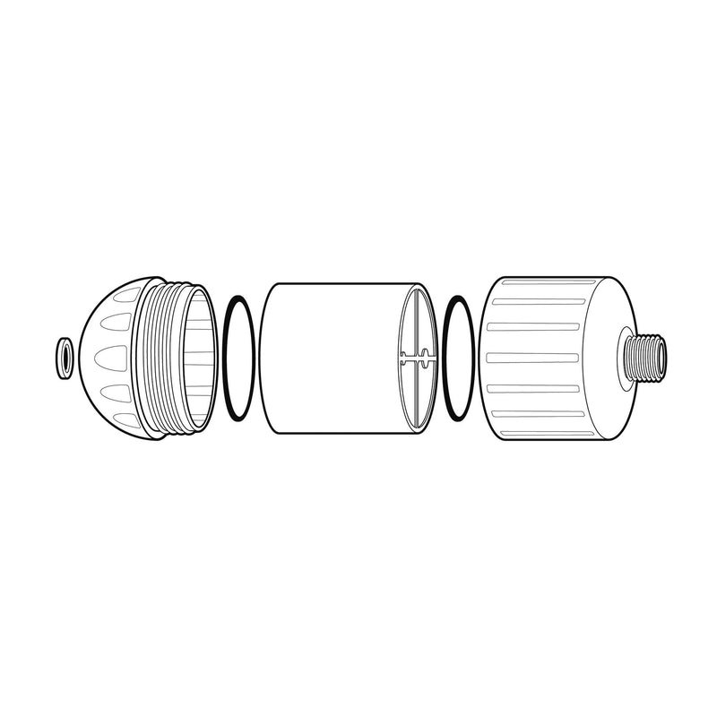 Sprite Showers High Output 2 with 3-Setting Shower Head, Chrome, (HO2-SH3-CM) 1.75 GPM
