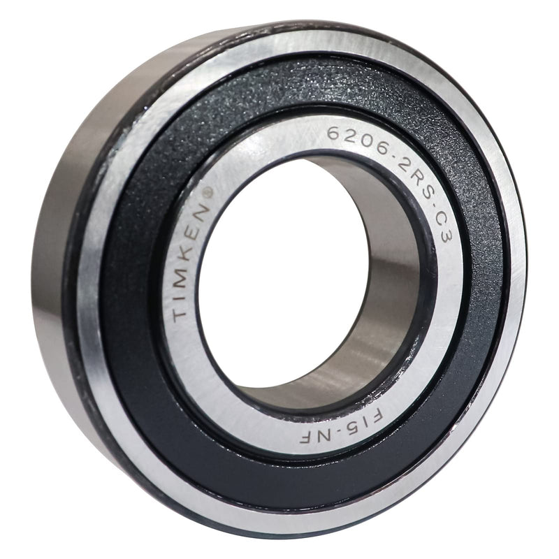 [Australia - AusPower] - 2PACK TIMKEN 6206-2RSC3 Double Rubber Seal Bearings 30x62x16mm C3 Clearance Pre-Lubricated and Stable Performance and Cost Effective Bearings 