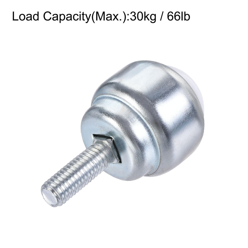 [Australia - AusPower] - uxcell Ball Transfer Bearing Unit 24mm 66Lbs Nylon Bolt-fixing Type for Transmission Pack of 6 