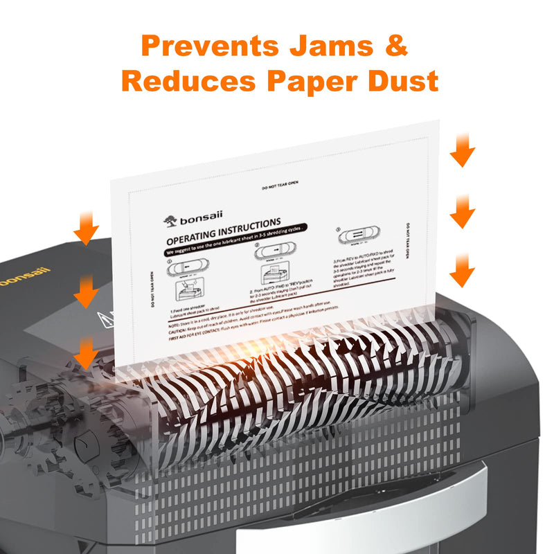 [Australia - AusPower] - Bonsaii Paper Shredder Lubricant Sheets, 24-Pack (8.4 x 5.9 inch/Piece) 24 PACK 