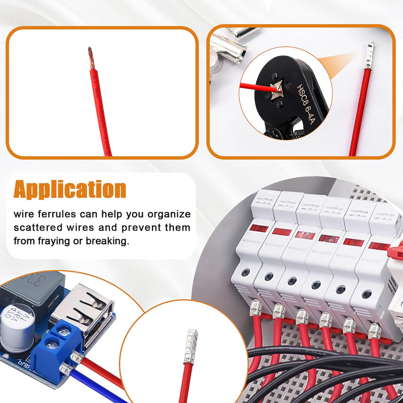 [Australia - AusPower] - 166 Pcs Wire Ferrules Kits Silver Plated Copper Crimp Terminal Connector 8 Sizes AWG (1/0 2/0 2 4 6 8 10 12) Sleeves Insulated Cord Pin End Terminal M-020 166PCS 