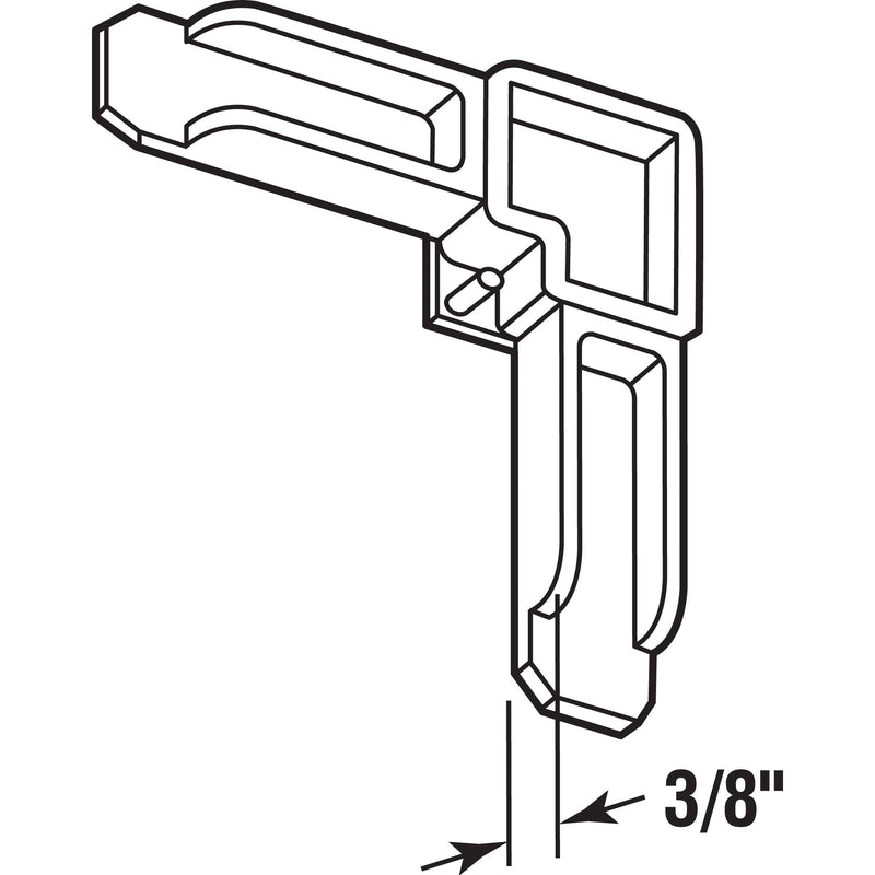 Prime-Line MP7723 Screen Frame Corner, 3/8 In. x 3/4 In., White Plastic (100 Pack) 3/8 in. x 3/4 in.