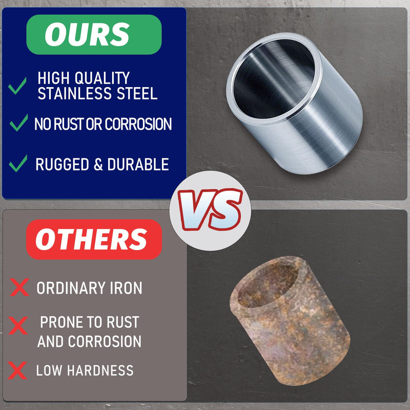[Australia - AusPower] - Stainless Steel Reducer Bushing, Screw Standoff Bushing Round Metal Spacer, Steel Reducer Standoff Bushing, Reducing Bushing Adapters 3/4" to 5/8"Fits for 5/8" Screws Bolts and Rods Set of 10 