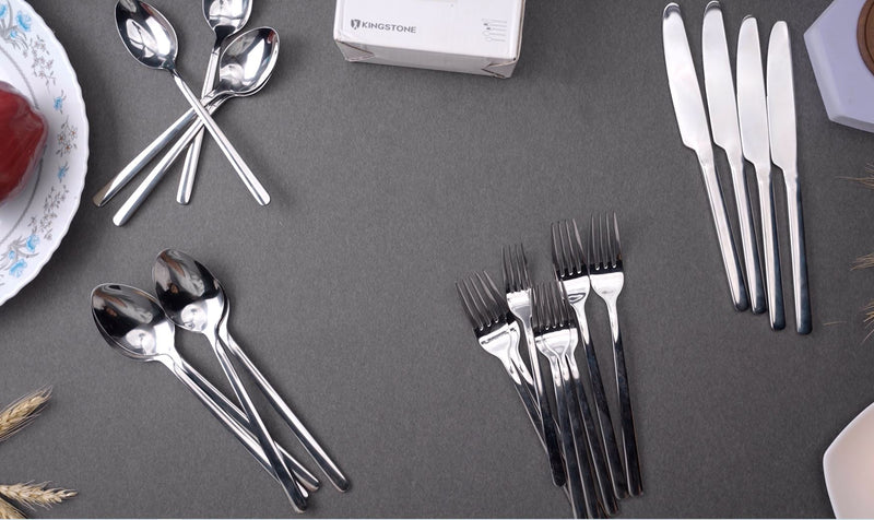 12-Piece 8-Inch Dinner Spoons Set, 18/10 Stainless Steel, Not Teaspoons 12-Piece Dinner Spoon