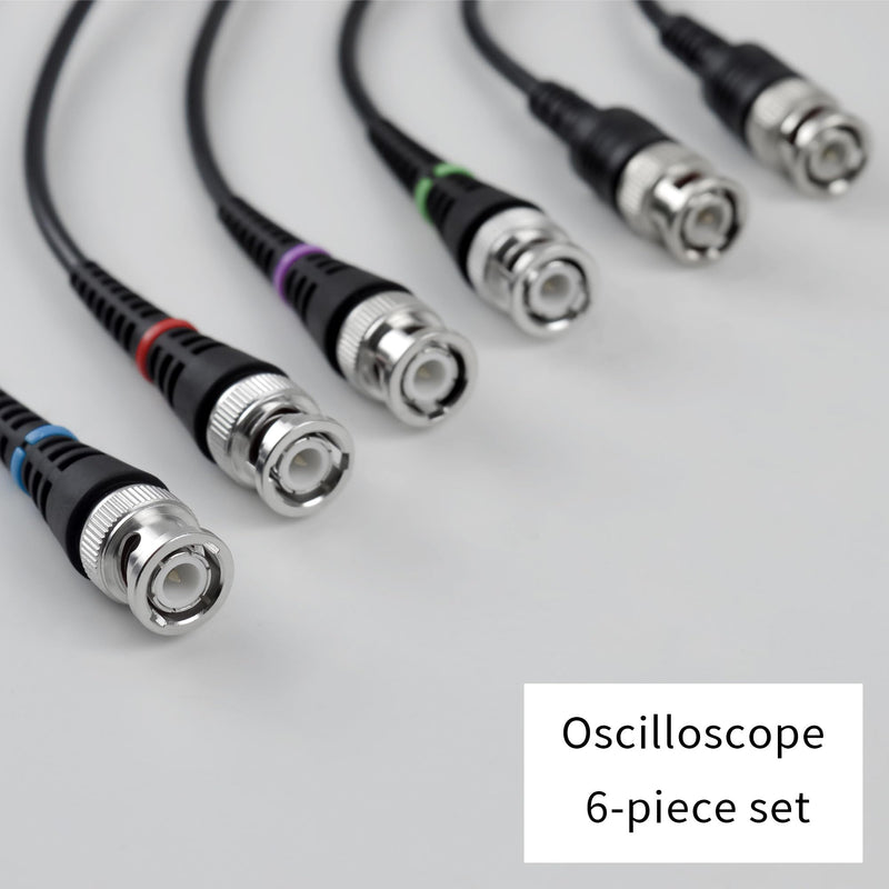 [Australia - AusPower] - ZIBOO ZB-KIT16 Oscilloscope Probes,BNC to Alligator Clips, Mini Test Clips, Dual BNC Coaxial Cable, Stackable Banana Plug, Plugged Banana Plug (6 Pack) 