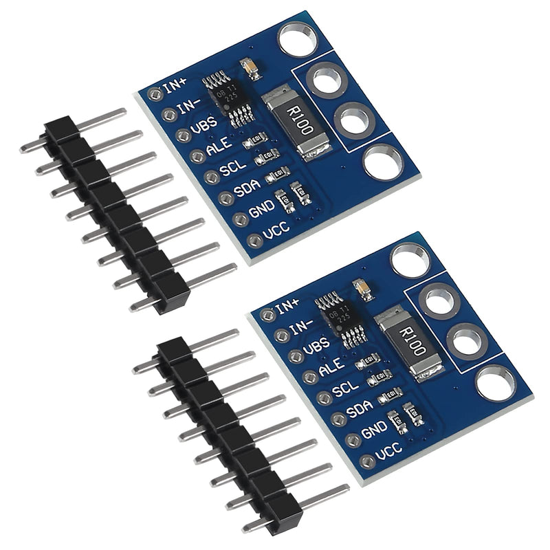 2pcs INA226 Voltage Current Module Bi-Directional Voltage Current Power Alert Monitor Module 36V 20A Current Sensor Module I2C IIC