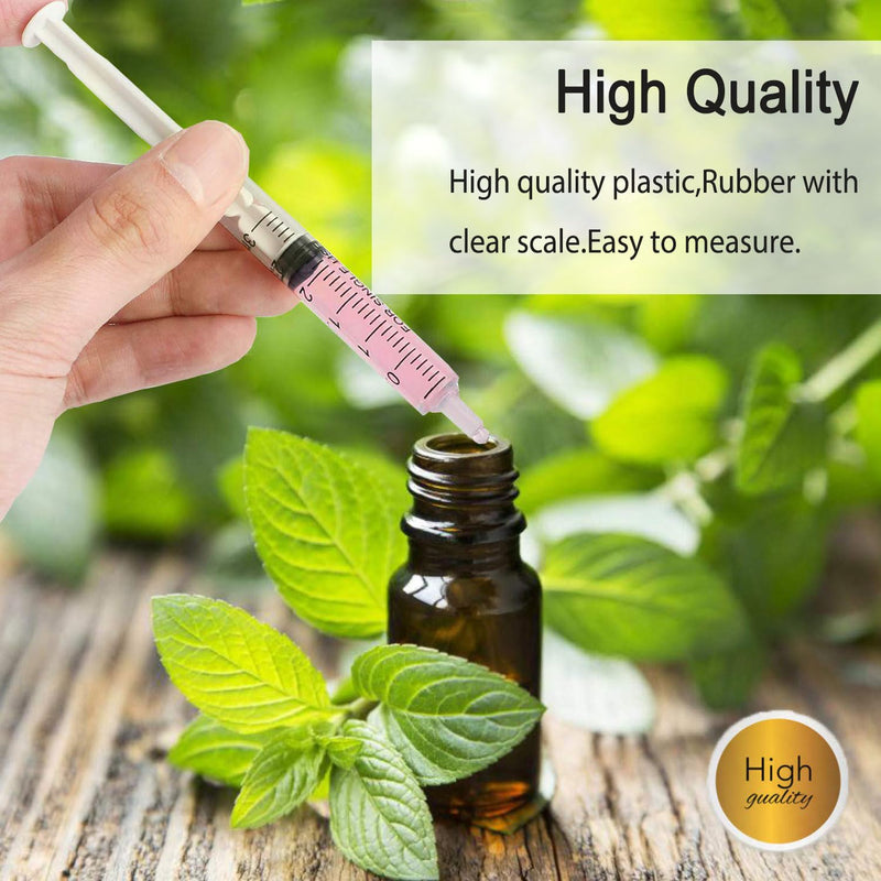 [Australia - AusPower] - 3 ml Syringe Without Needle, Syringe for Liquid with Cap, Oral, Scientific Labs, Measurement, Pack of 12 3ml 