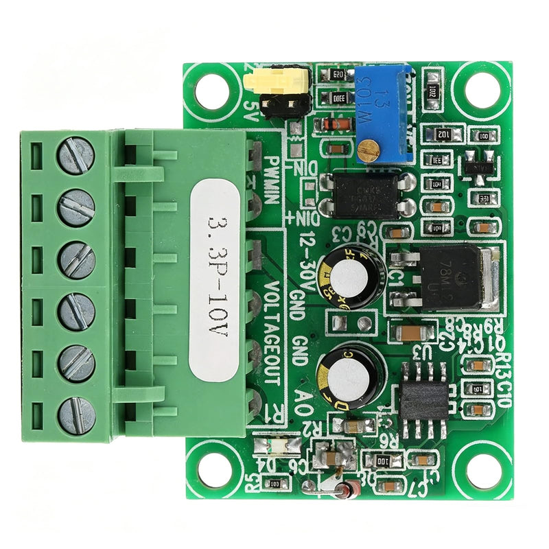 Pwm Signal Voltage Converter, 0-10V Analog Output Voltage 0-100% 1-3Khz PWM Signal Input, D/A Digital-Analog Sps Module, For Controlling Motor Speed