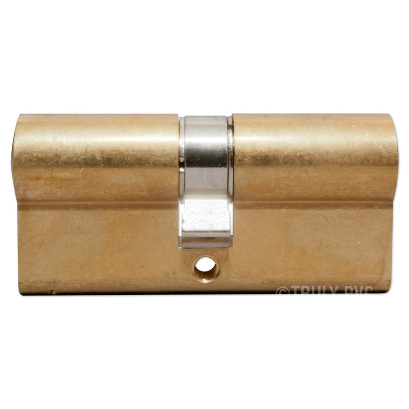 Yale Locks Euro Double Cylinder Kitemark 35 x 45 (90mm) Polished Brass Visi 35 X 45 (90Mm) Brass (in Visipack) Standard Packaging