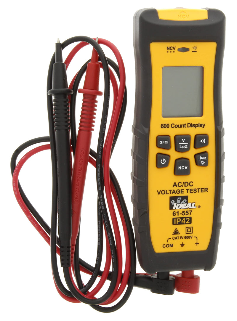[Australia - AusPower] - IDEAL Electrical 61-557 Voltage and Continuity Tester w/LCD,GFCI,Flashlit and NCVT 
