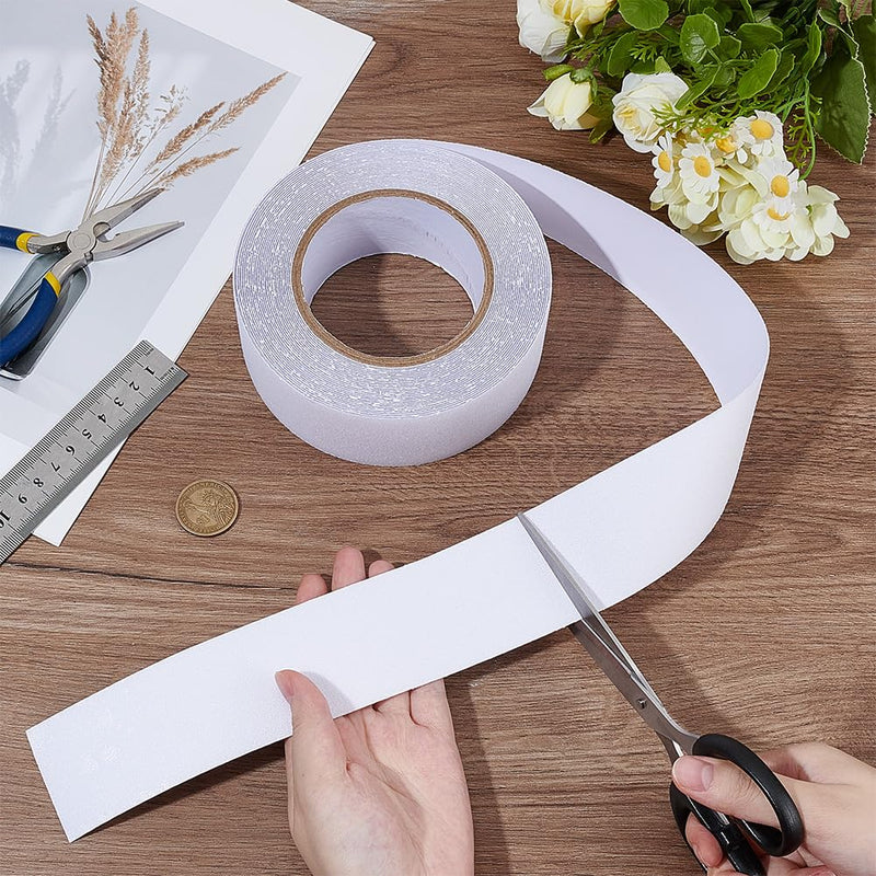 BENECREAT 32.8 Feet x 2 Inch Non-Slip Tape, Traction Grip Tape, Clear Sticker for Stairs, Bathroom, Boats, Outdoor, Home, Commercial and Industrial Use