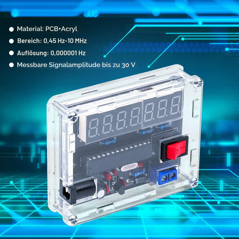 0,45 Hz-10 MHz Frequenzmesser Frequenzzähler VR Frequenz mit Shell Cymometer DIY Kit