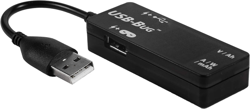 [Australia - AusPower] - Triplett USB-Bug Dual-Output Inline USB-A Tester with Data Masking Port 