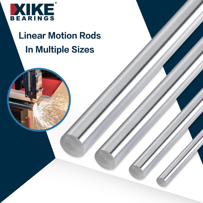 [Australia - AusPower] - XiKe 2PCS 20mm x 500mm Steel Rod Case Hardened Chrome Plated Linear Motion Rods Linear Rail Rod Shaft - Metric H8 Tolerance D20x500mm 2 