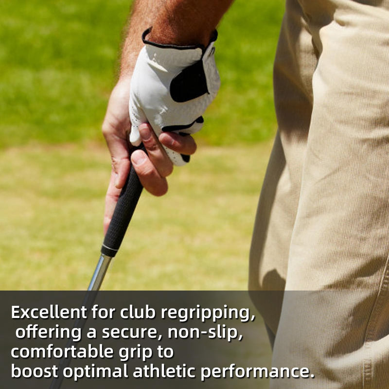 Crestgolf Professional Golf Grip Tape 1.2U Thick Adhesive, 2" x 10" Solvent Activated Double Sided Adhesive Strips for Regripping Golf Clubs 15PCS 2" x 10"（thickened）